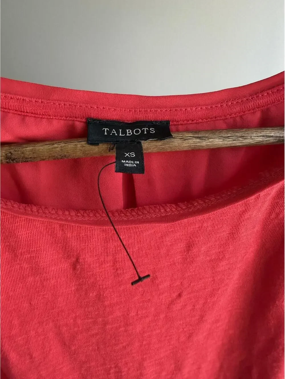 Talbots cotton blend shirt with layered back detail